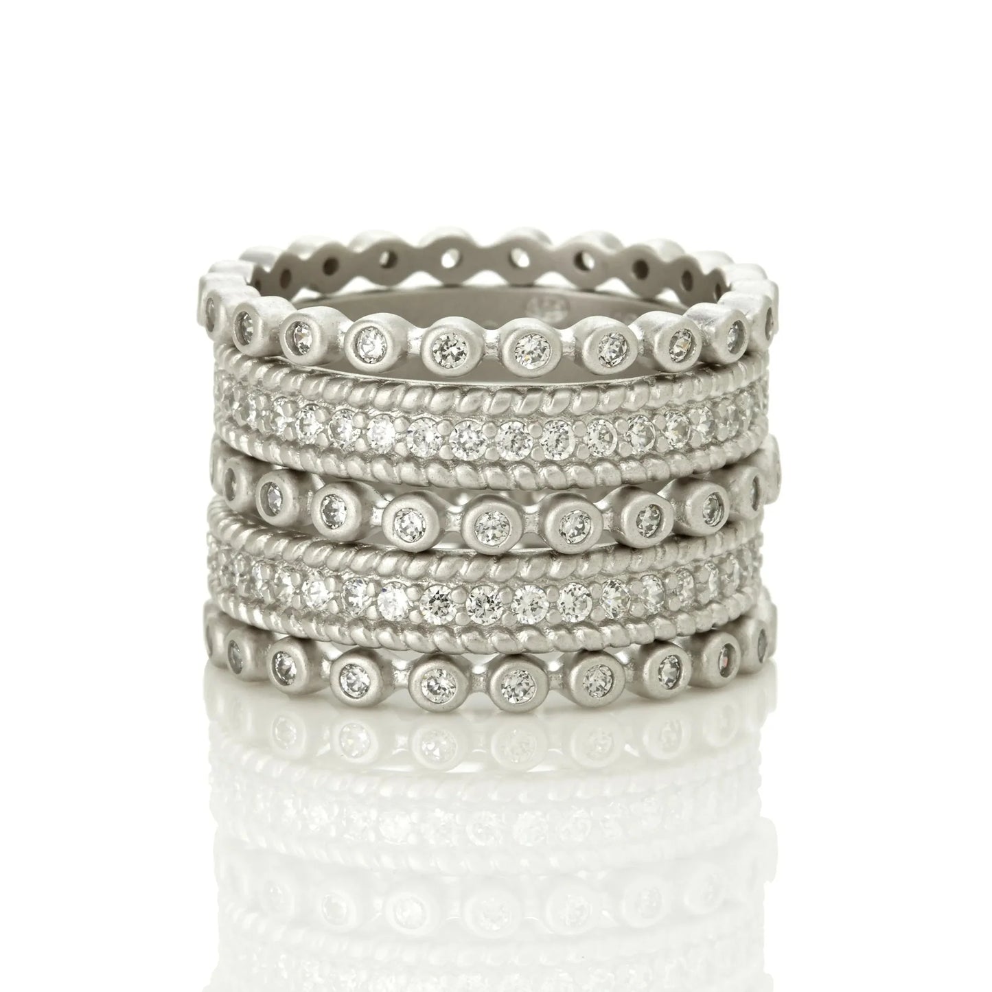 Signature Pavé 5-Stack Ring