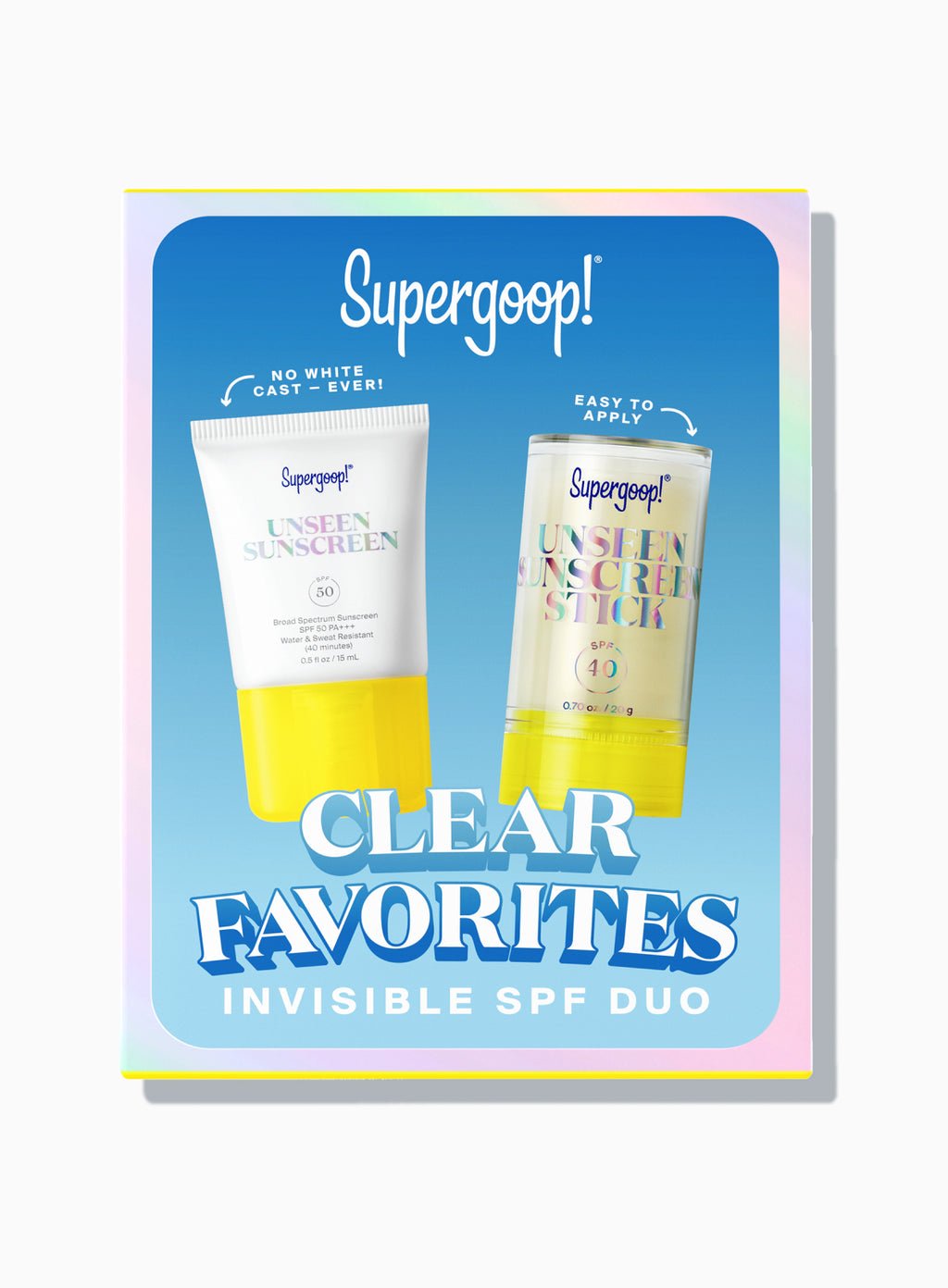 Clear Favorites SPF Duo Kit - thegreatputonmvClear Favorites SPF Duo KitClear Favorites SPF Duo KitClear Favorites SPF Duo KitSKINCARESUPERGOOPthegreatputonmvMNE - 08 - 22 - A1Clear Favorites SPF Duo Kit51738396