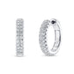 Uneek Bouquet Collection 2 Row Huggie Earrings