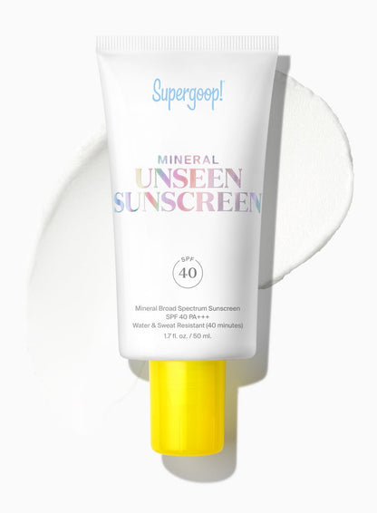 Mineral Unseen Sunscreen SPF 40 - thegreatputonmvMineral Unseen Sunscreen SPF 40Mineral Unseen Sunscreen SPF 40Mineral Unseen Sunscreen SPF 40SKINCARESUPERGOOPthegreatputonmvMNE - 08 - 22 - A1Mineral Unseen Sunscreen SPF 401.7 fl. oz.33683228