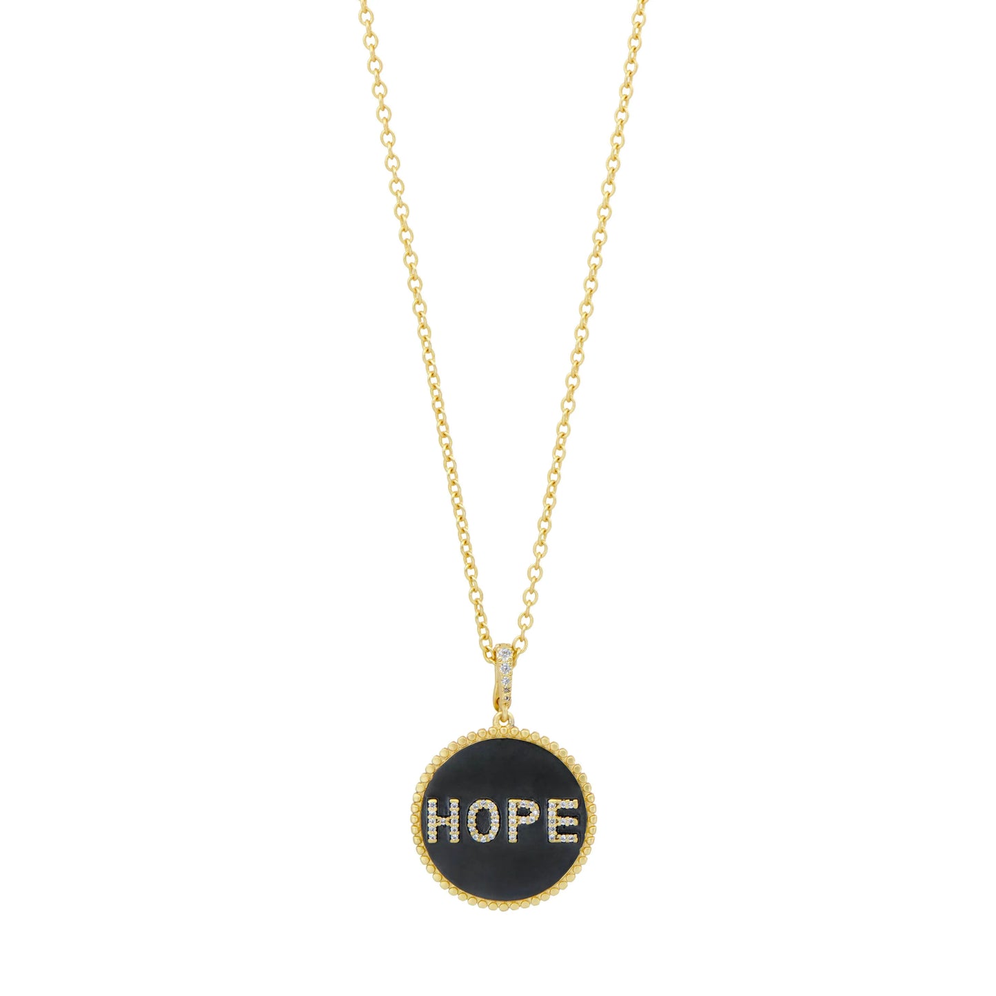 Double Sided HOPE Pendant Necklace