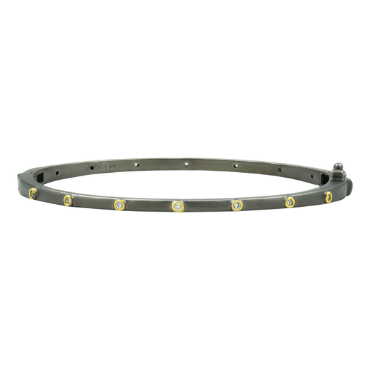 Thin Bezel Stacking Bangle