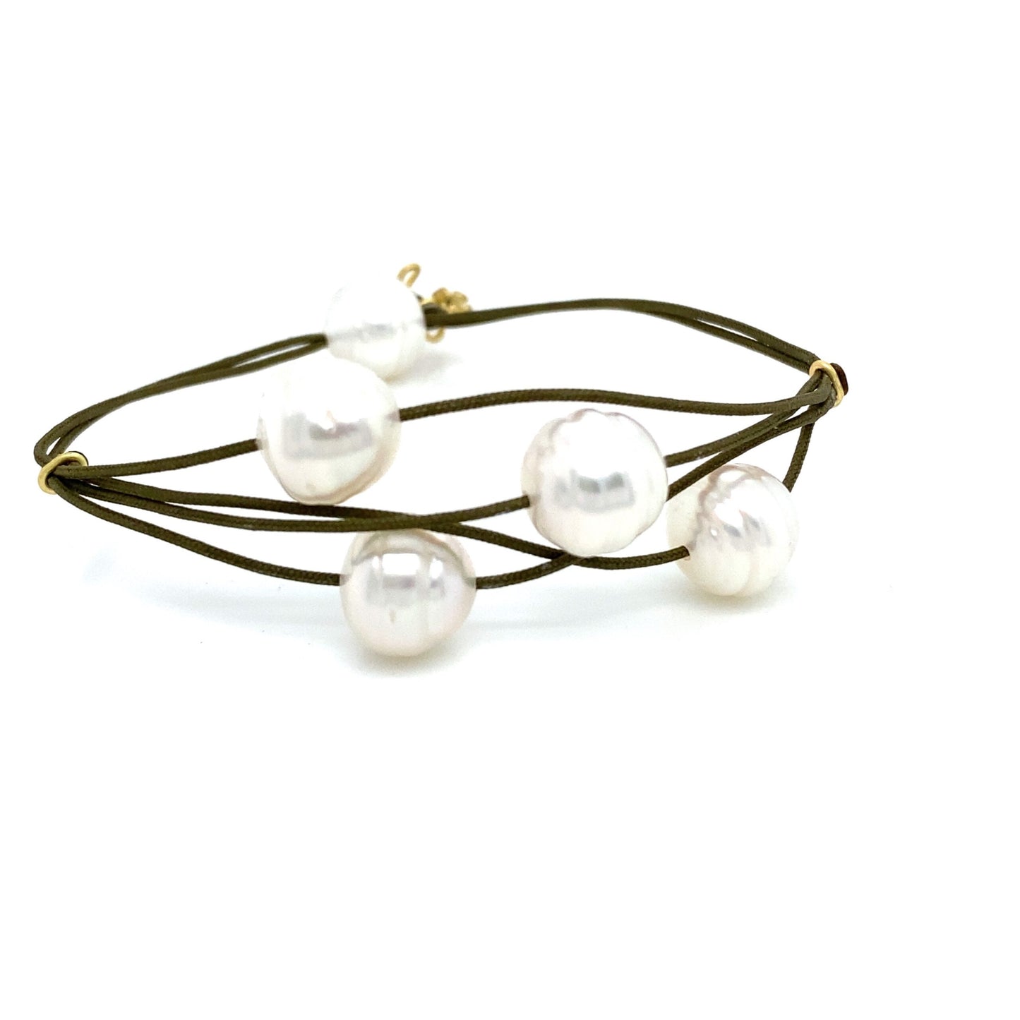 18K Gold South Sea Pearl Adjustable Bracelet