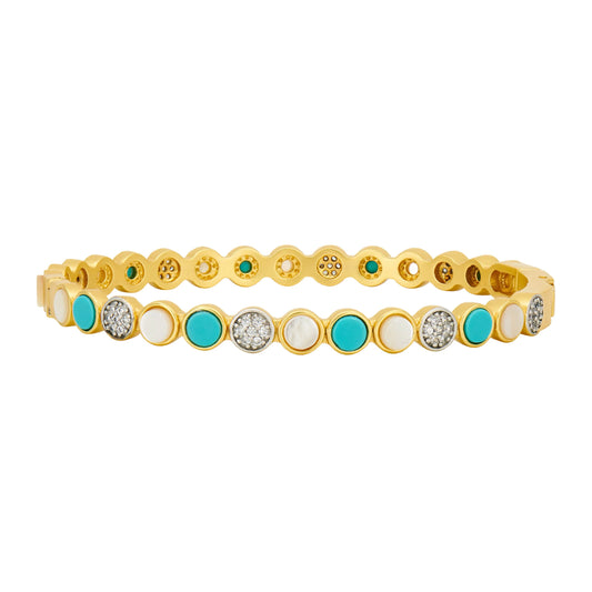 Coastal Disc Hinge Bangle