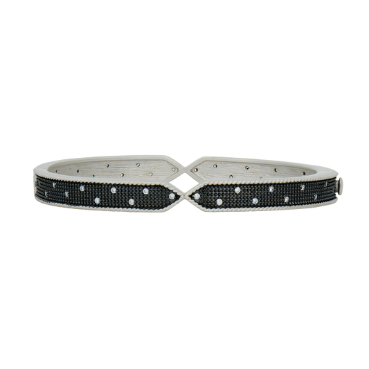 Industrial Texture Hinge Bangle