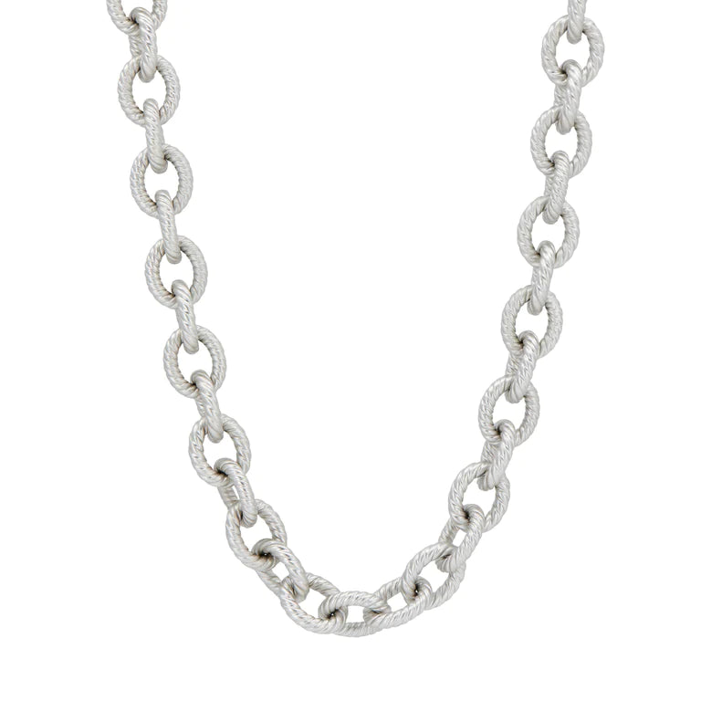 Twisted Cable Chain Link Necklace