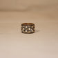 Rose cut and pave diamond zig zag eternity band Size: 6.5  Sourced from India