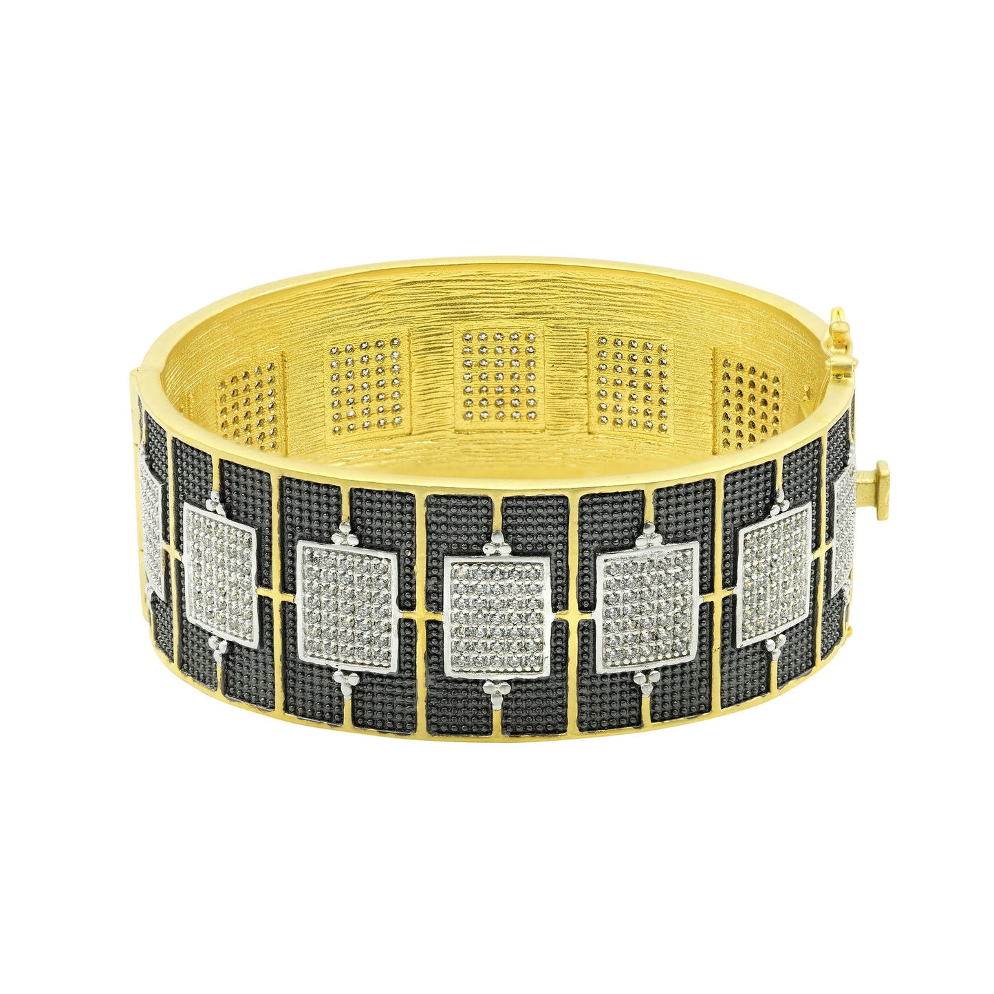 Modern Mosaic Marquee Hinge Bracelet