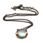 16.5" Peruvian Opal Pendant Necklace