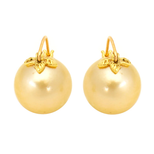 GOLDEN PEARL EARRINGS