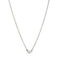Pavé Oval Disc Pendant Necklace