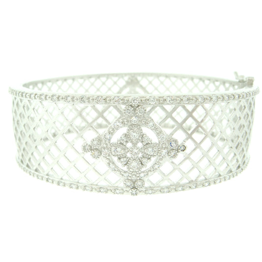 Floral Station Criss Cross Open Bangle