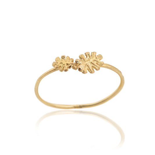 18K Gold Fern Ring