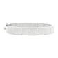Radiance Wide Hinge Bangle in Silver