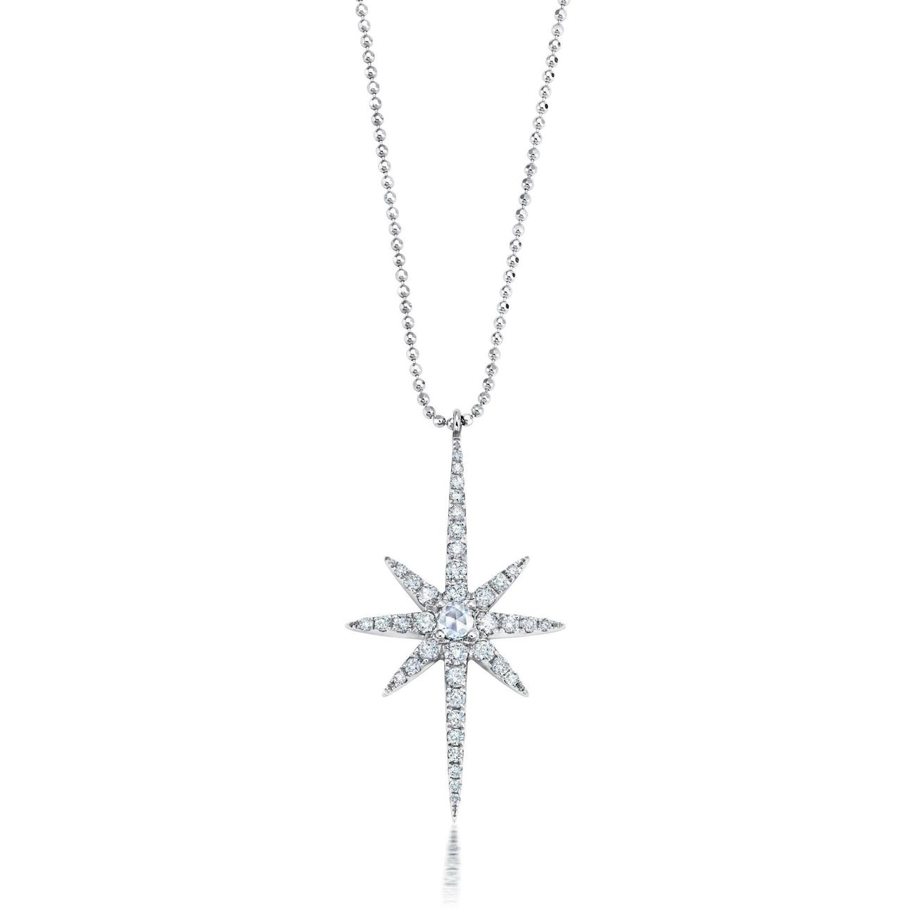 White Starburst Necklace
