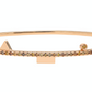 14K Rose gold and autumn diamond bangle with double clasp Autumn diamond: .48CT  Made in Turkey