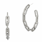 INDUSTRIAL FINISH  Coastal Chain Link Hoop Earring
