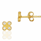 FREIDA ROTHMAN  Tiny Clover Stud Earring
