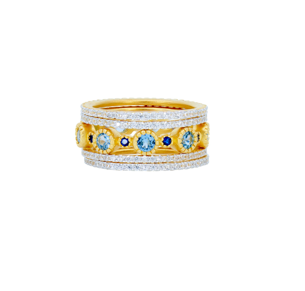 BROOKLYN COAST  Sparkling Coast 5-Stack Ring