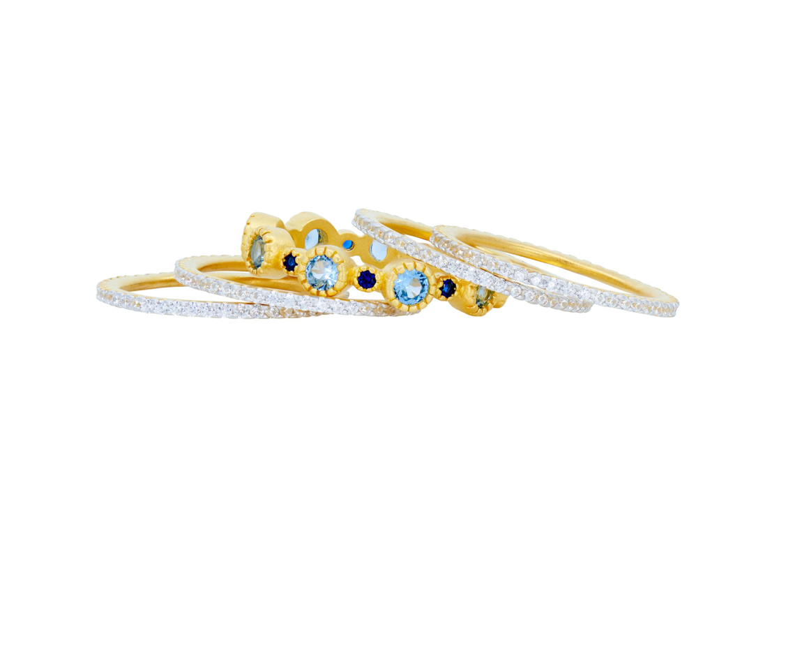 BROOKLYN COAST  Sparkling Coast 5-Stack Ring