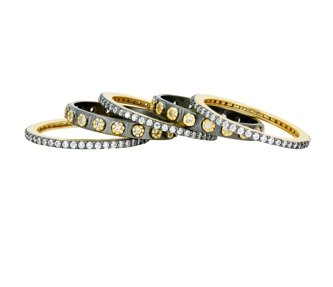 SIGNATURE  Two Tone 5-Stack Ring