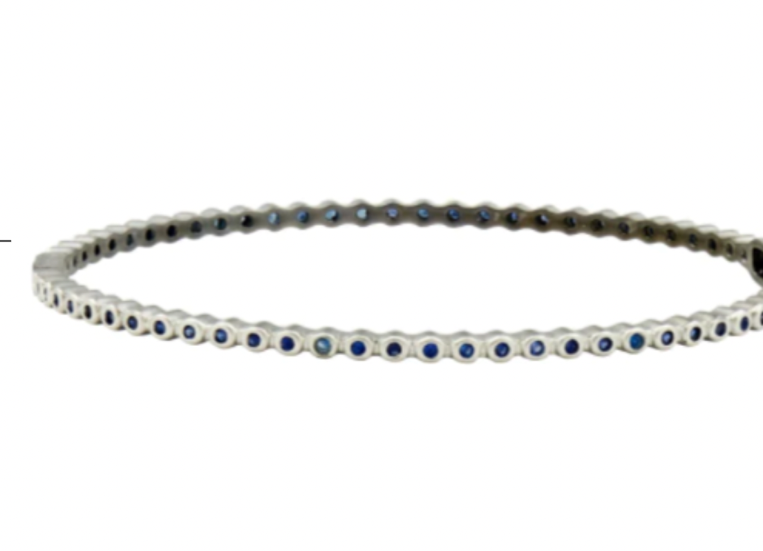 Signature Bezel Pavé Hinge Bangle