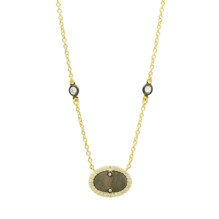 Hint of Sparkle Gold Pendant Necklace