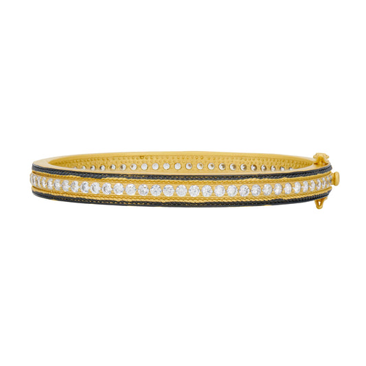 Pavé Row Hinge Bangle