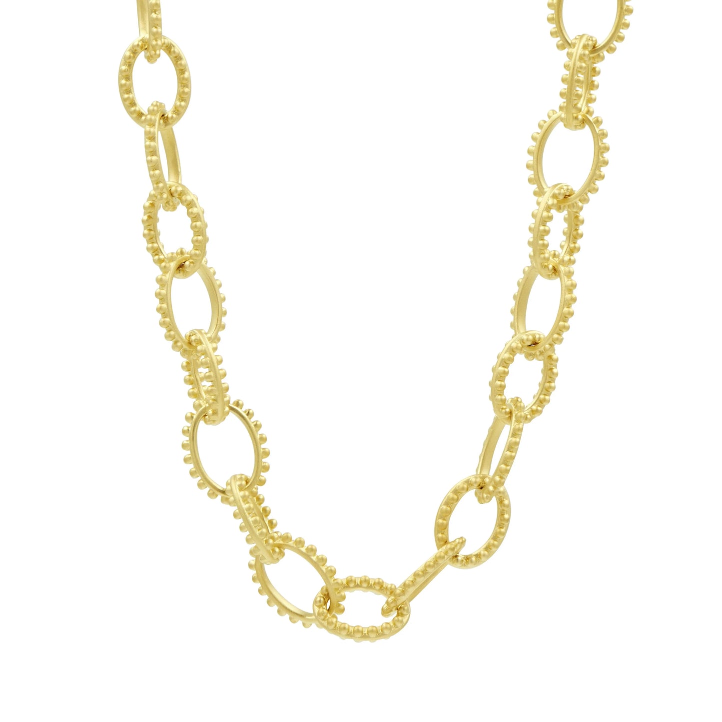 Textured Heavy Link Toggle Necklace
