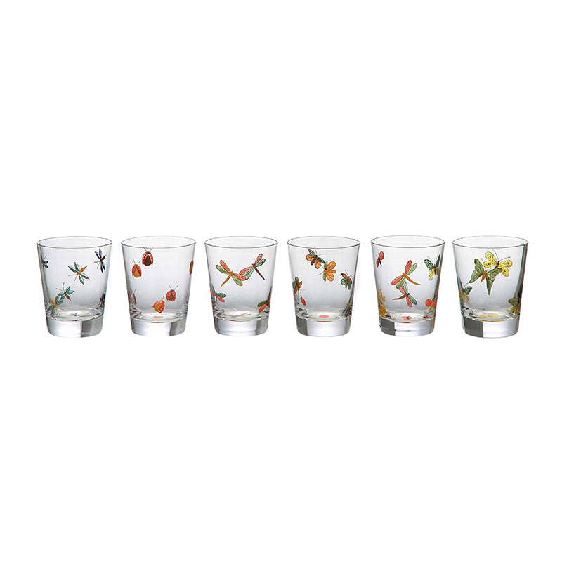 Naturally appropriate for casual al fresco dining, our FLY FUSION collection consists of six different insect-themed motifs that are available either individually or in sets of six.   Designed for savoring spirits, cocktails, juice, or water – with or without ice – our Single Old Fashioned is slightly smaller than our Rocks glass but still feels satisfyingly solid in the hand.