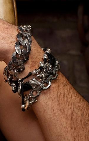 Leather Bracelet w/Small Dragon Clasp