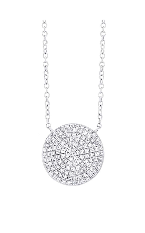 Diamond Pave Circle Necklace